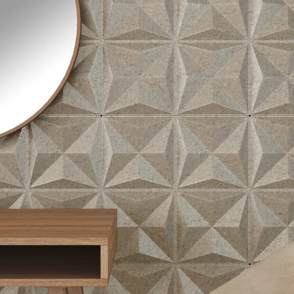 Pannelli Murali 48 pz Beton 50x50 cm XPS 12 m² Origami
