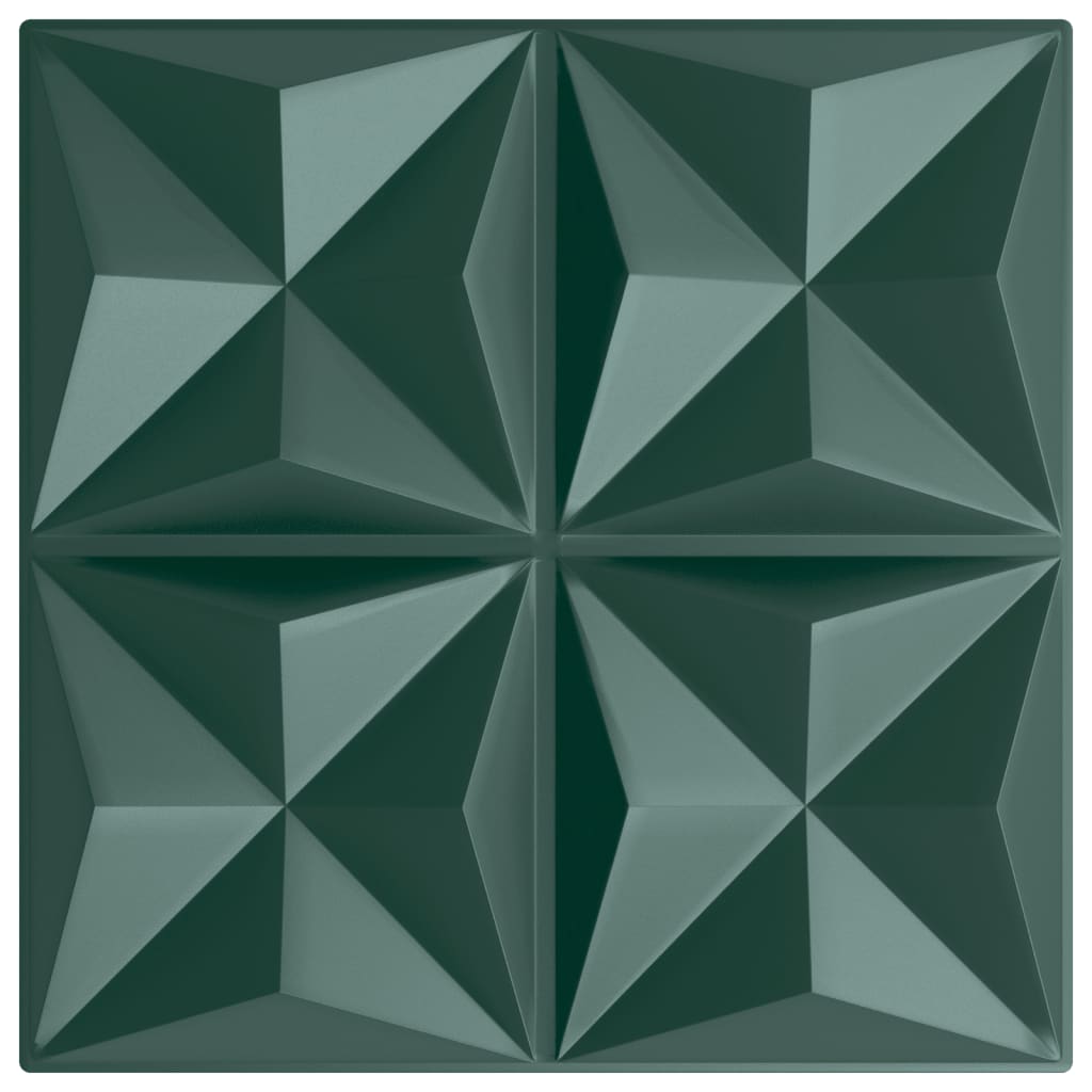 Pannelli Murali 12 pz Verdi 50x50 cm XPS 3 m² Origami