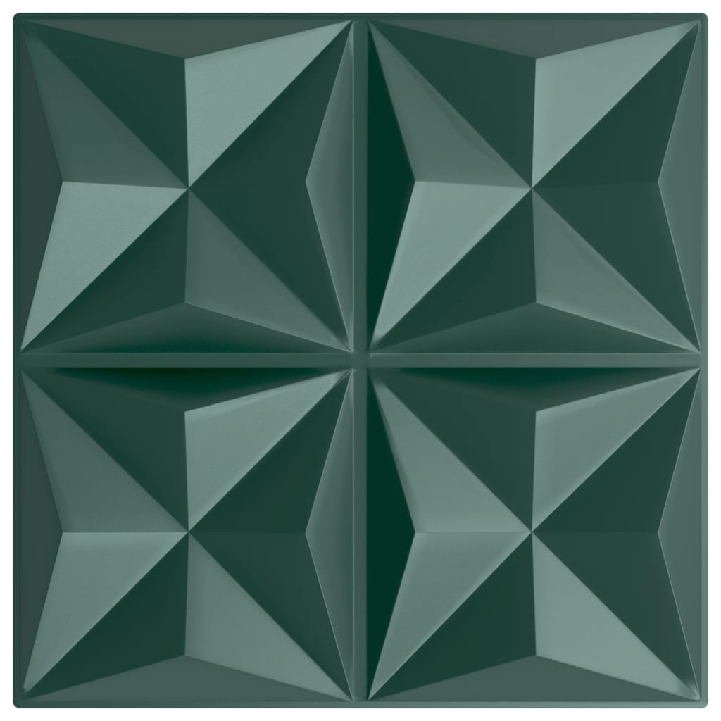Pannelli Murali 24 pz Verdi 50x50 cm XPS 6 m² Origami