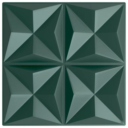 Pannelli Murali 24 pz Verdi 50x50 cm XPS 6 m² Origami