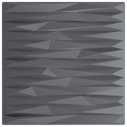 Pannelli Murali 24 pz Grigi 50x50 cm XPS 6 m² Pietra