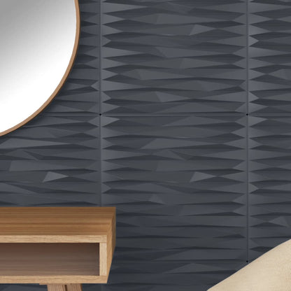 Pannelli Murali 48 pz Grigi 50x50 cm XPS 12 m² Pietra