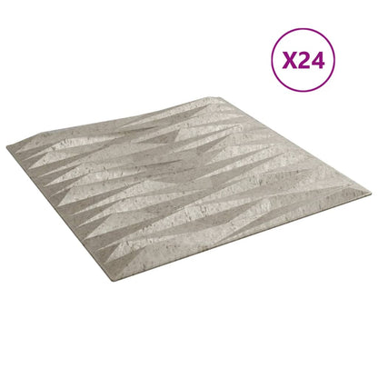 Pannelli Murali 24 pz Beton 50x50 cm XPS 6 m² Pietra