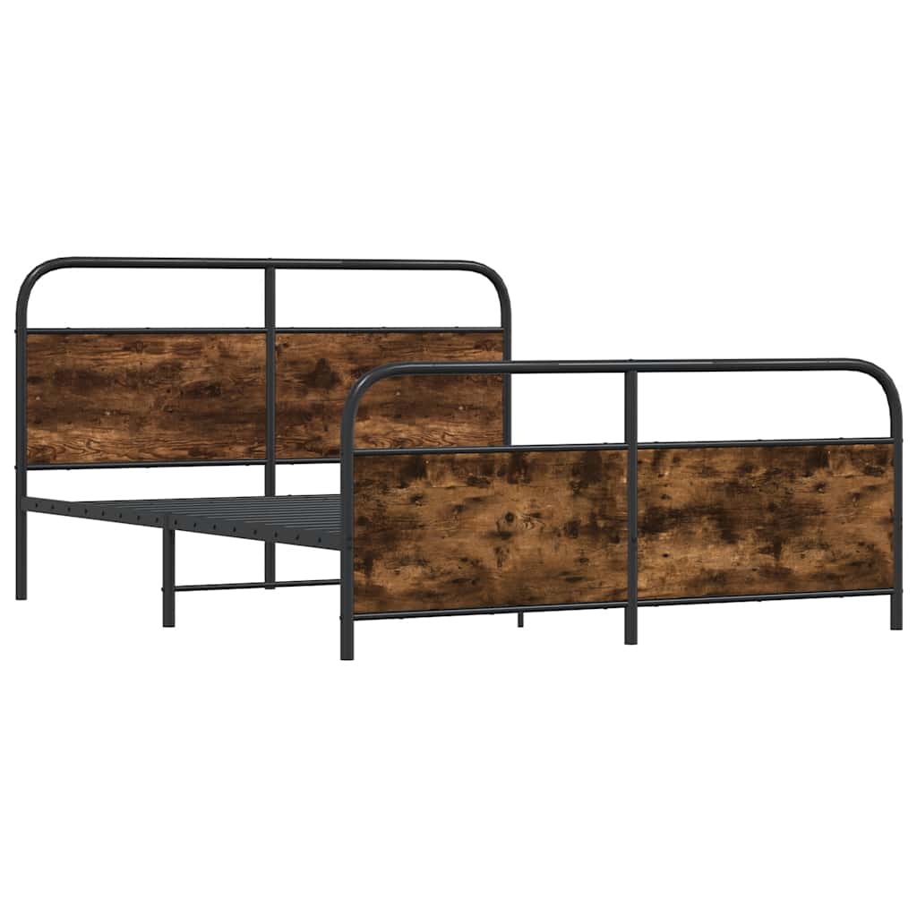 Giroletto senza Materaso in Metallo Rovere Fumo 180x200 cm