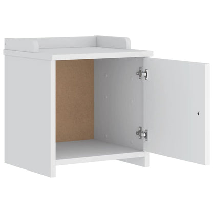 Panca da Corridoio SANDNES Bianca 45x40x50 cm in Legno di Pino
