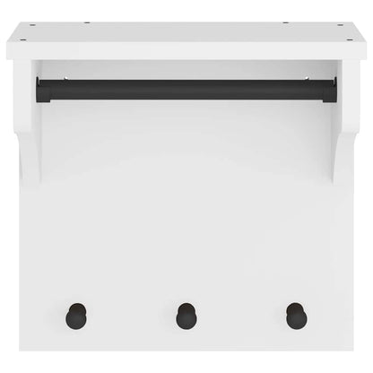 Appendiabiti da Parete SANDNES Bianco 43x30x42 cm Legno di Pino