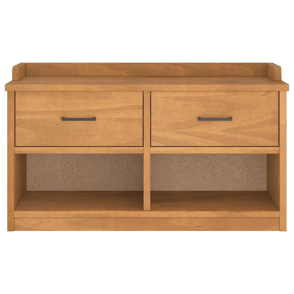 Panca da Corridoio SANDNES 87x40x50 cm Legno Massello di Pino