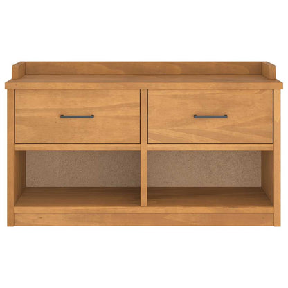 Panca da Corridoio SANDNES 87x40x50 cm Legno Massello di Pino