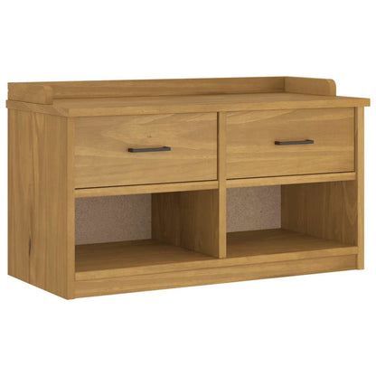 Panca da Corridoio SANDNES 87x40x50 cm Legno Massello di Pino