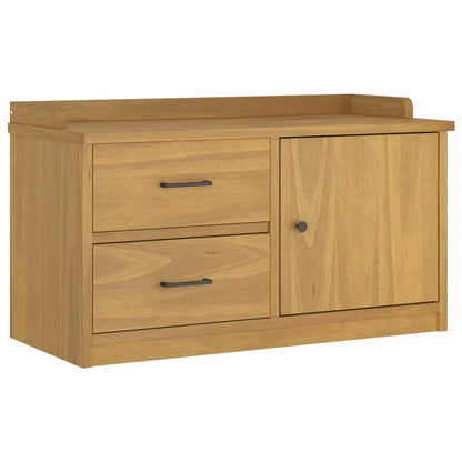 Panca da Corridoio SANDNES 87x40x50 cm Legno Massello di Pino