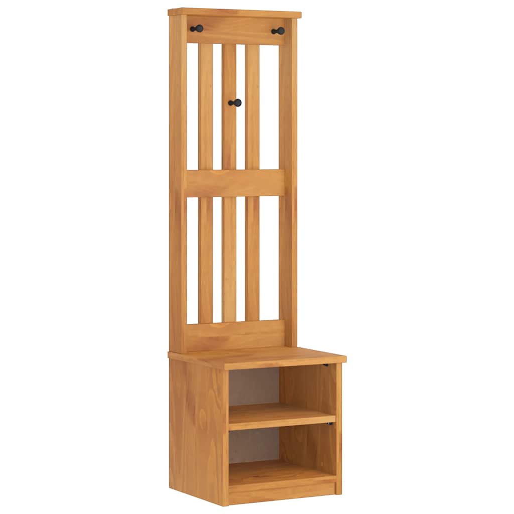 Albero da Ingresso SANDNES 45x40x159,5 cm in Legno di Pino