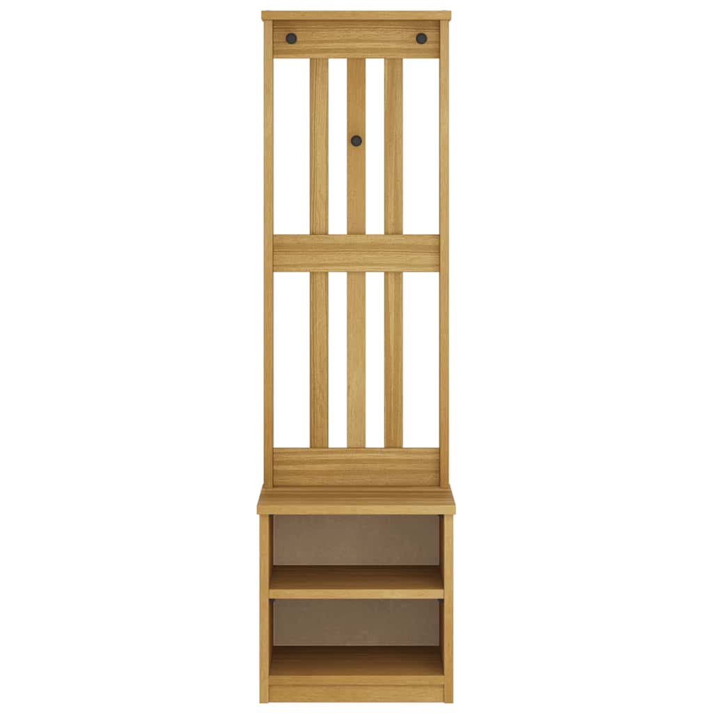 Albero da Ingresso SANDNES 45x40x159,5 cm in Legno di Pino