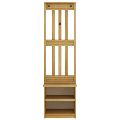 Albero da Ingresso SANDNES 45x40x159,5 cm in Legno di Pino