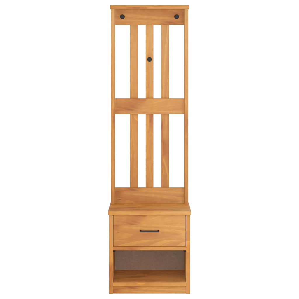 Albero da Ingresso SANDNES 45x40x159,5 cm in Legno di Pino
