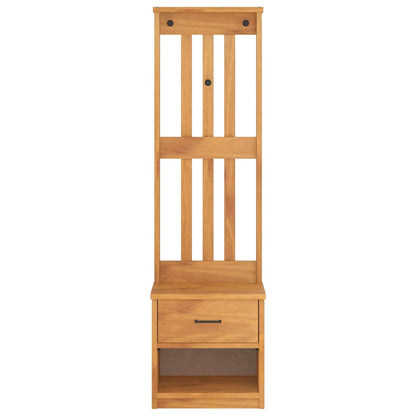 Albero da Ingresso SANDNES 45x40x159,5 cm in Legno di Pino