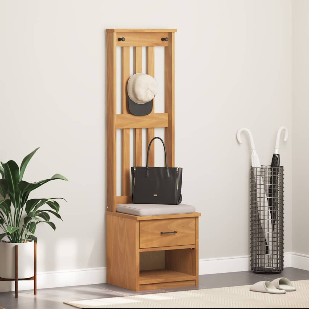 Albero da Ingresso SANDNES 45x40x159,5 cm in Legno di Pino