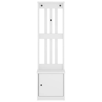 Albero da Ingresso SANDNES Bianco 45x40x159,5 cm Legno di Pino