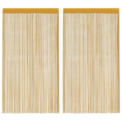 Tende a Filo 2 pz Oro 100x250 cm