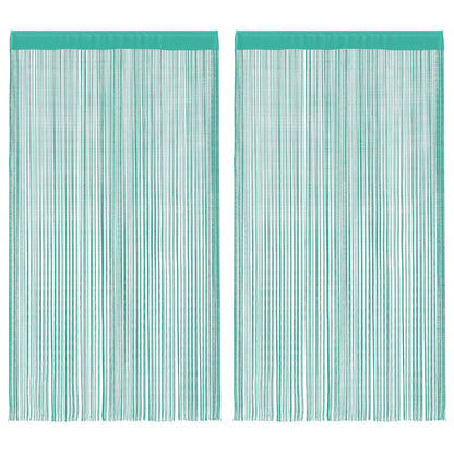 Tende a Filo 2 pz Turchese 100x250 cm