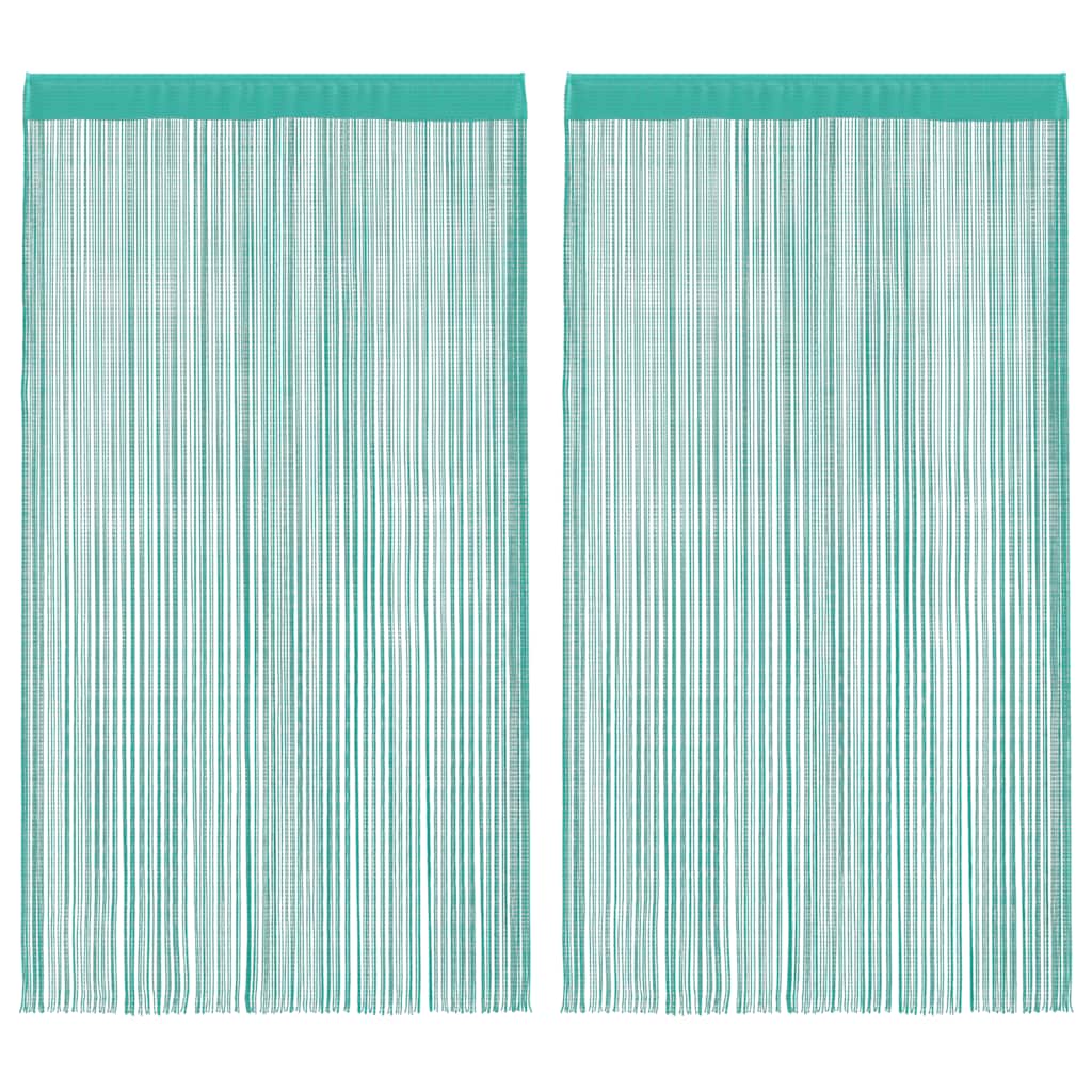 Tende a Filo 2 pz Turchese 140x250 cm