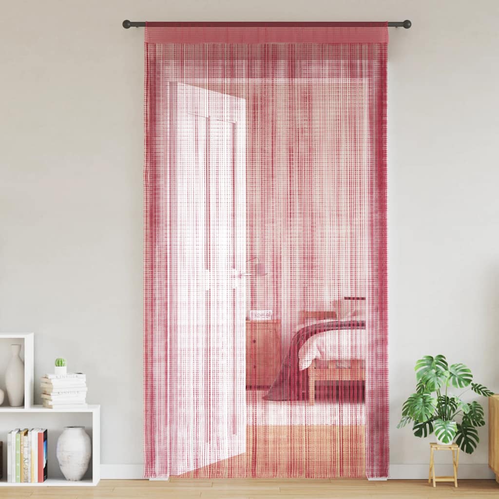 Tende a Filo 2 pz Rosa 100x250 cm