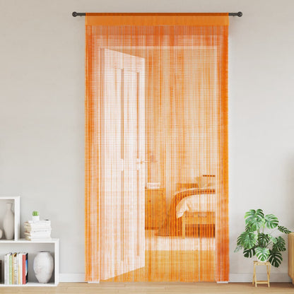 Tende a Filo 2 pz Arancio 100x250 cm