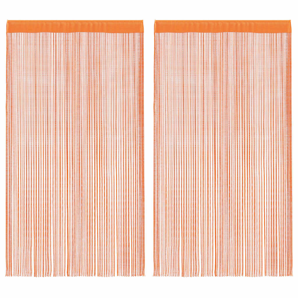 Tende a Filo 2 pz Arancio 140x250 cm