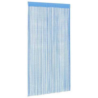 Tende a Filo 2 pz Azzurro 140x250 cm