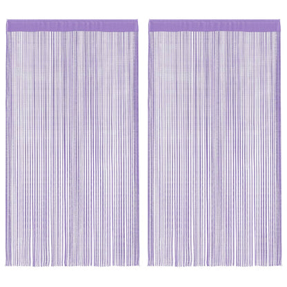 Tende a Filo 2 pz Viola 100x250 cm