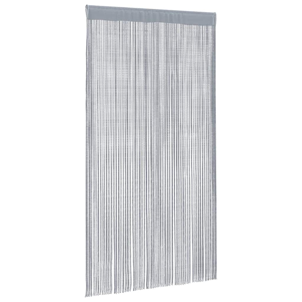 Tende a Filo 2 pz Grigio Chiaro 100x250 cm
