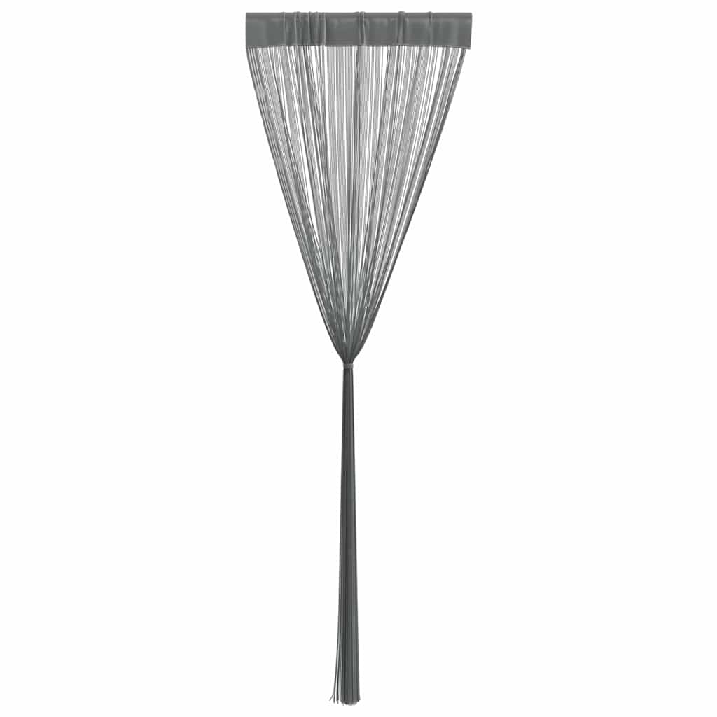 Tende a fili 2 pz Antracite 100x250 cm