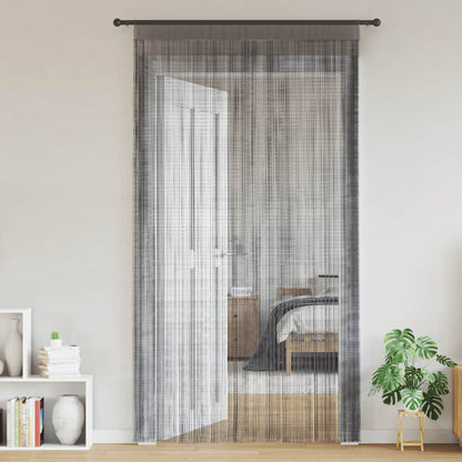 Tende a fili 2 pz Antracite 100x250 cm