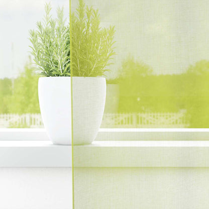Tende in Voile con Occhielli 2 pz Verde Mela 140x140 cm