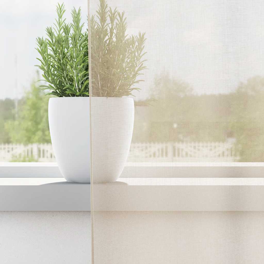 Tende in Voile con Occhielli 2 pz Crema 140x245 cm