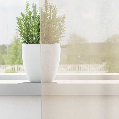 Tende in Voile con Occhielli 2 pz Crema 140x245 cm