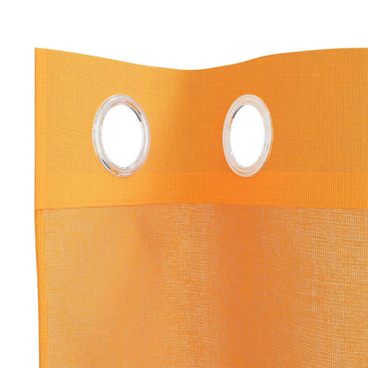 Tende in Voile con Occhielli 2 pz Arancio 140x140 cm