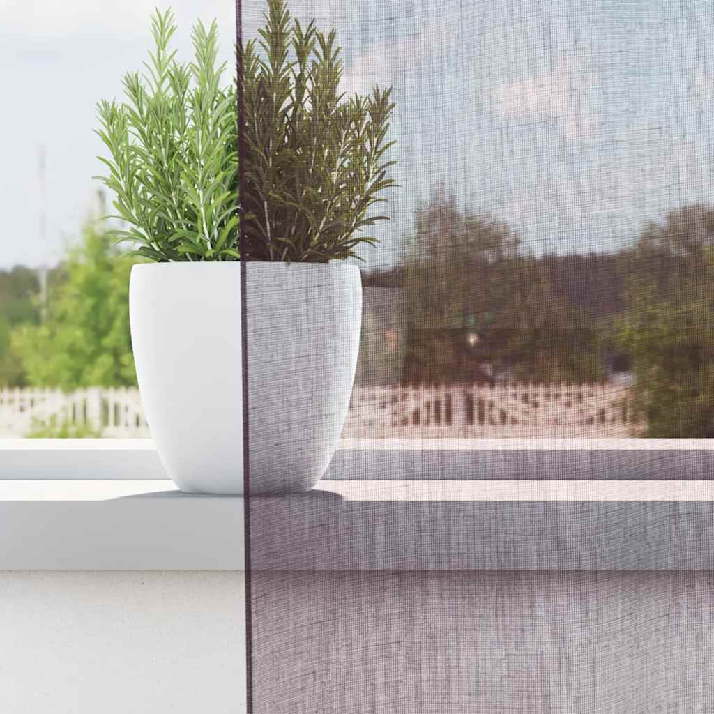 Tende in Voile con Occhielli 2 pz Viola 140x225 cm