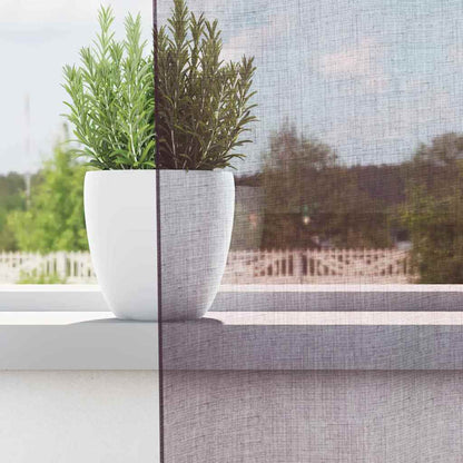 Tende in Voile con Occhielli 2 pz Viola 140x300 cm