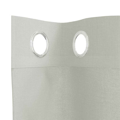 Tende in Voile con Occhielli 2 pz Grigio Chiaro 140x245 cm