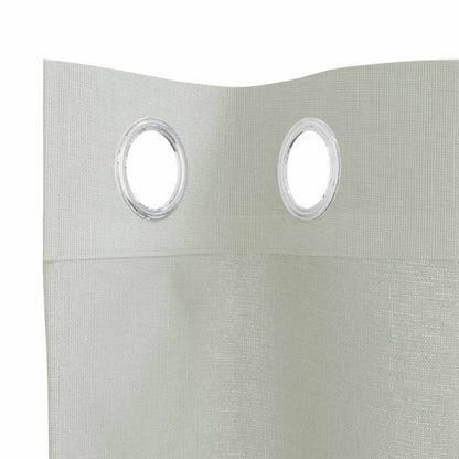Tende in Voile con Occhielli 2 pz Grigio Chiaro 140x300 cm
