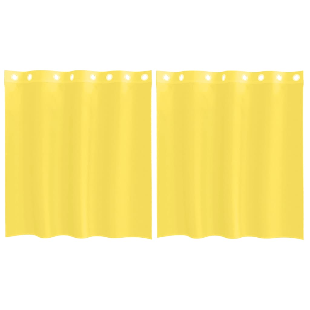 Tende in Voile con Occhielli 2 pz Giallo