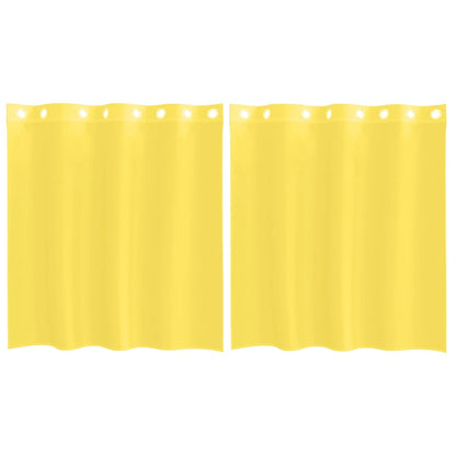Tende in Voile con Occhielli 2 pz Giallo