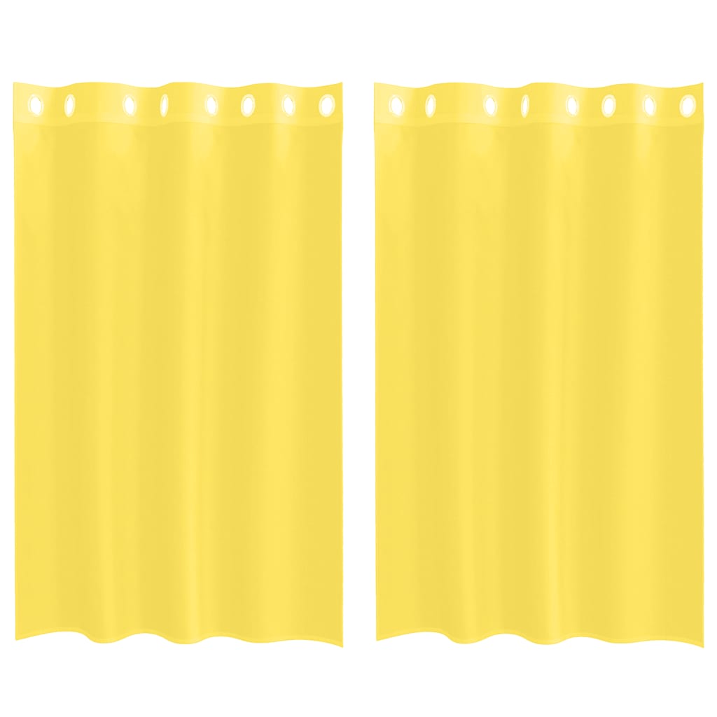 Tende in Voile con Occhielli 2 pz Giallo