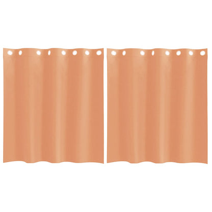 Tende in Voile con Occhielli 2 pz Terracotta