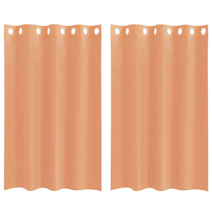 Tende in Voile con Occhielli 2 pz Terracotta