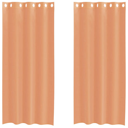 Tende in Voile con Occhielli 2 pz Terracotta