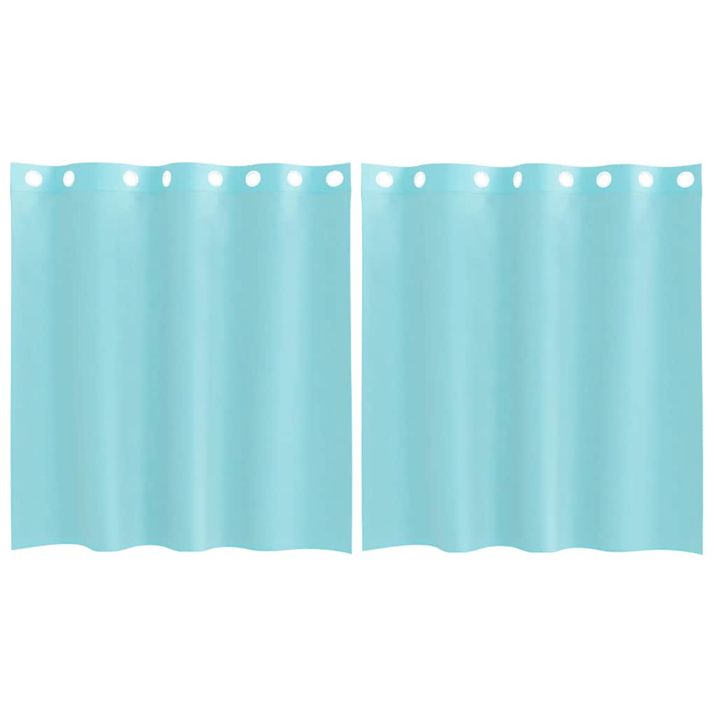 Tende in Voile con Occhielli 2 pz Turchese