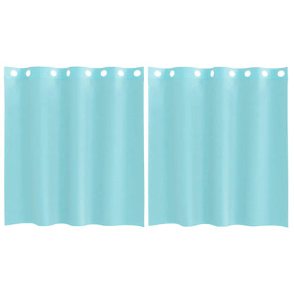 Tende in Voile con Occhielli 2 pz Turchese