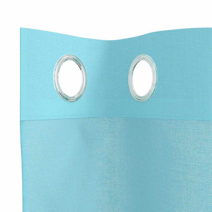 Tende in Voile con Occhielli 2 pz Turchese