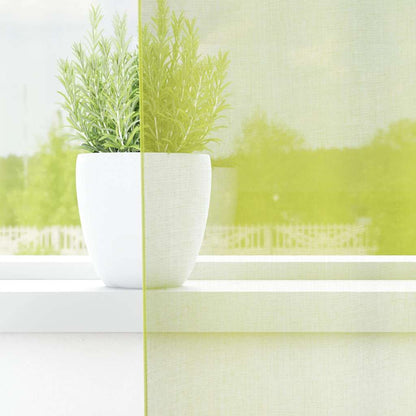 Tende in Voile con Tasche per Aste 2 pz Verde Mela